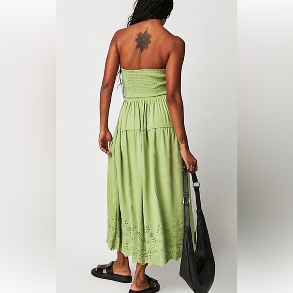 Free People Evelyn Eyelet Midi Dress - Picture 2 of 7